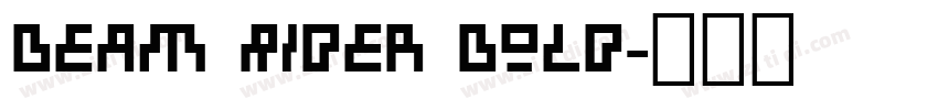 Beam Rider Bold字体转换